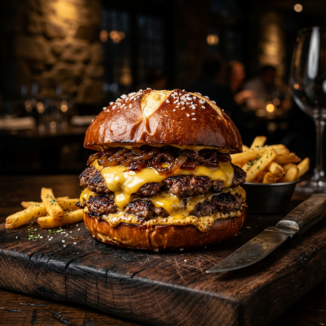 Pretzel Burger